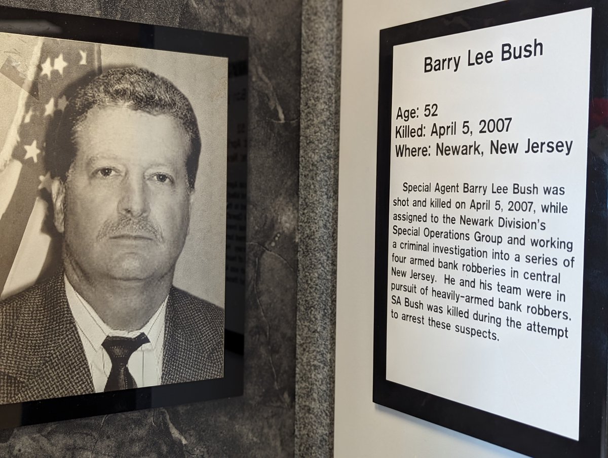 FBI Newark honors our fallen, Special Agent Barry Lee Bush.