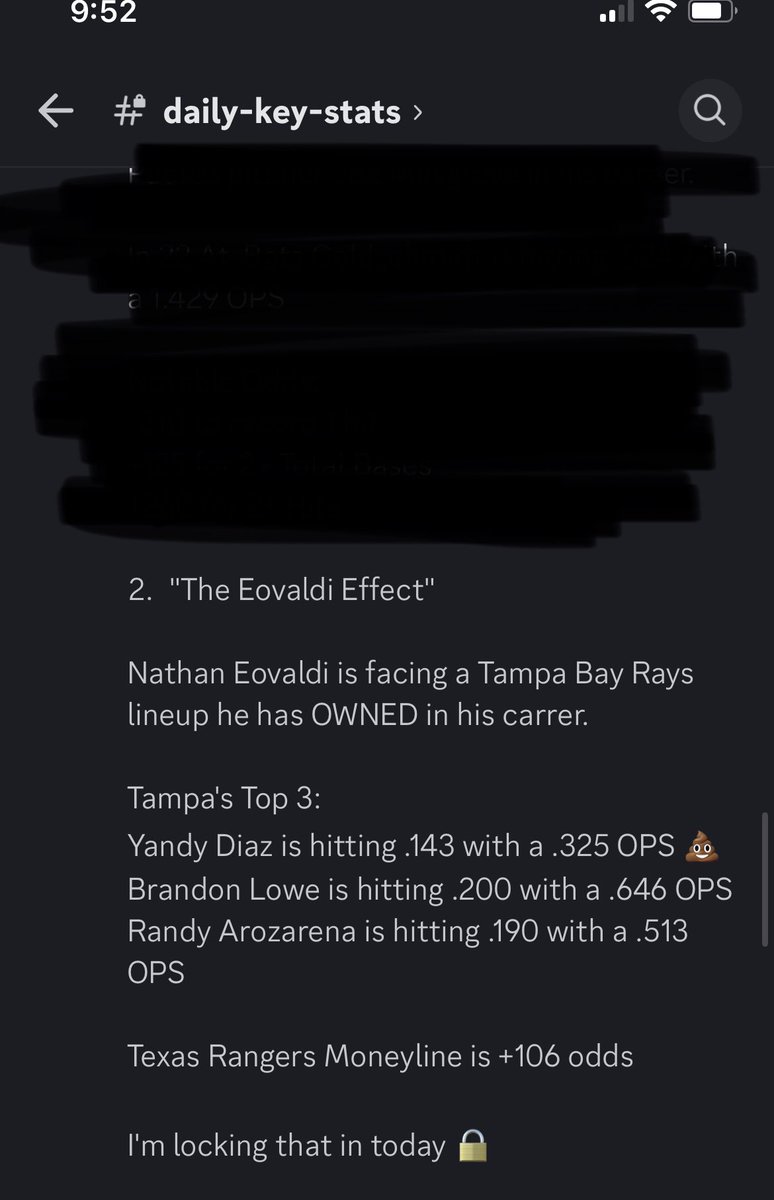 Hit this bet on Wednesday after using this spot on write up from the discord 👀

With our projections you can find + odds bets with great value daily 🔥

#GambingTwitter #PlayerPropBets #MLBprops #bettingtips #bettingtwitter #SportsGambling #MLBPicks #bettingtwitter #mlb
#MLBBets