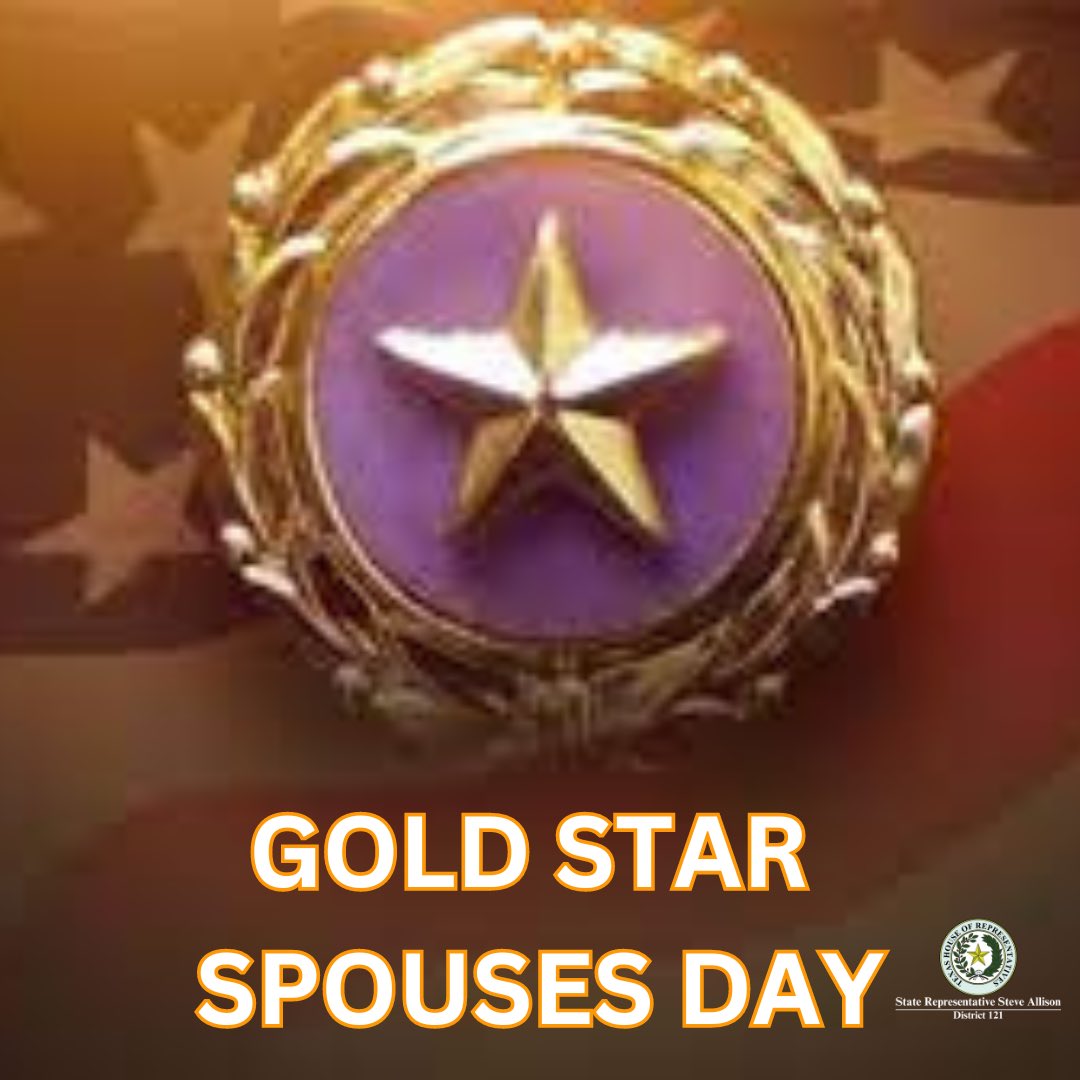 Thank you to the Gold Star Military Spouses today for the sacrifices they made with their family in order to preserve and protect America.