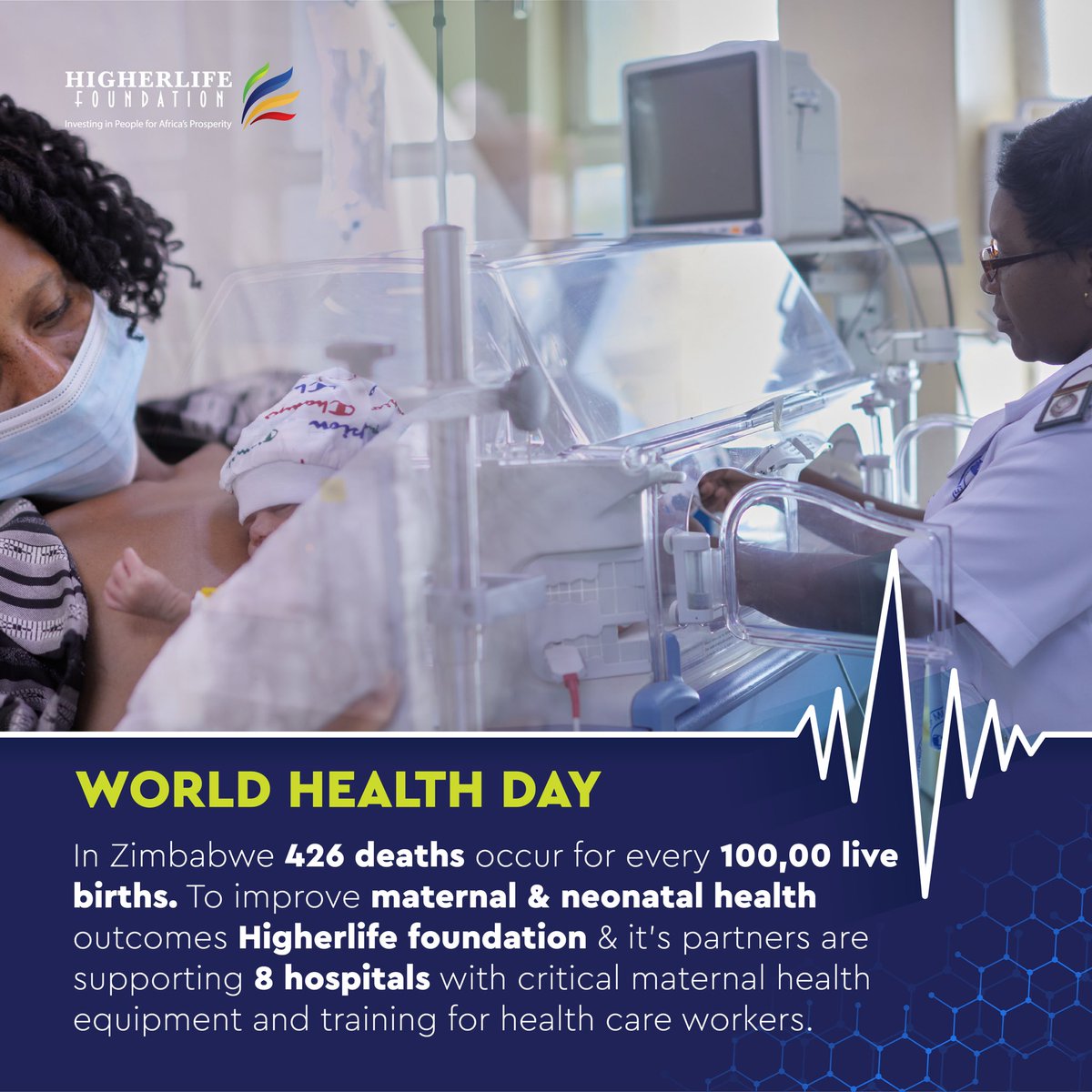 In the spirit of World Health Day (7 April) @HigherLifeFDN & its partners are working to improve outcomes for mothers & babies #MyHealthMyRight