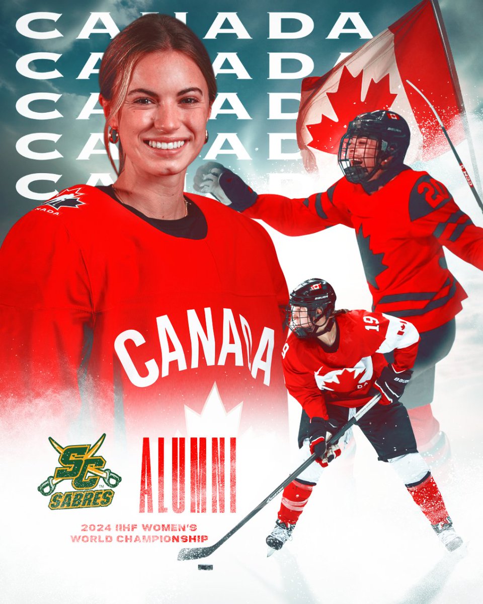 The Stoney Creek Sabres would like to wish Team Canada good luck at the 2024 IIHF Women's World Championships in Utica, NY from April 3rd-14th.

💻For More information on how to watch and cheer on our Sabres Alumni scgha.com/Articles/7568/…

#OWHA | #StoneyCreek