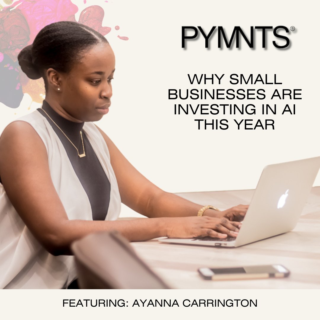 In an interview with <a href="/pymnts/">PYMNTS</a>, our CEO and Founder Ayanna Carrington discussed on how AI tools like Calendly, Otter, and Grammarly boost productivity for business owners. 

Learn more about why small businesses are investing in AI via the link tinyurl.com/Businesses-Inv…
#YPB