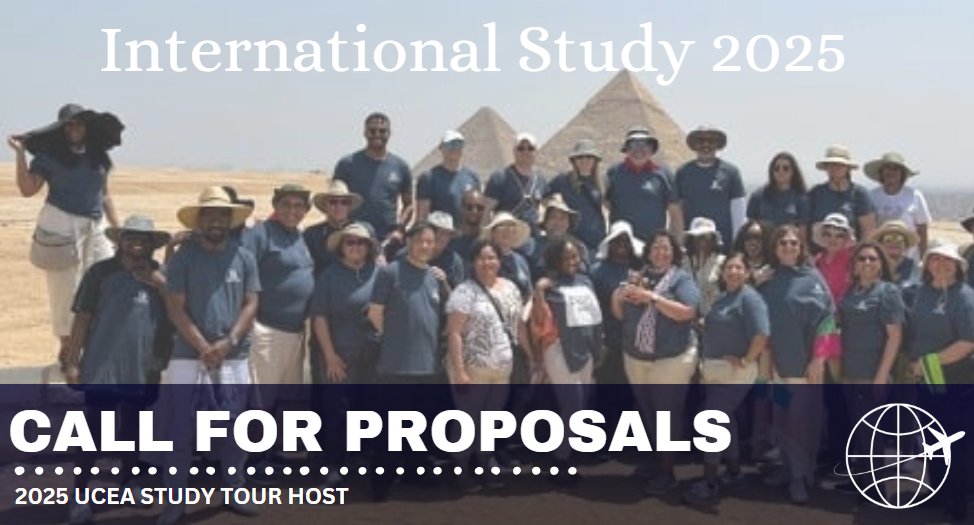 Interested in hosting UCEA's next International Study Tour in 2025? 🥳 Join us at AERA on April 11 (in person) or April 12 (virtually) for details! Learn more on the new UCEA website: ow.ly/aAF250R8THc. ⏰letter of intent due by May 1, 2024. 🚀