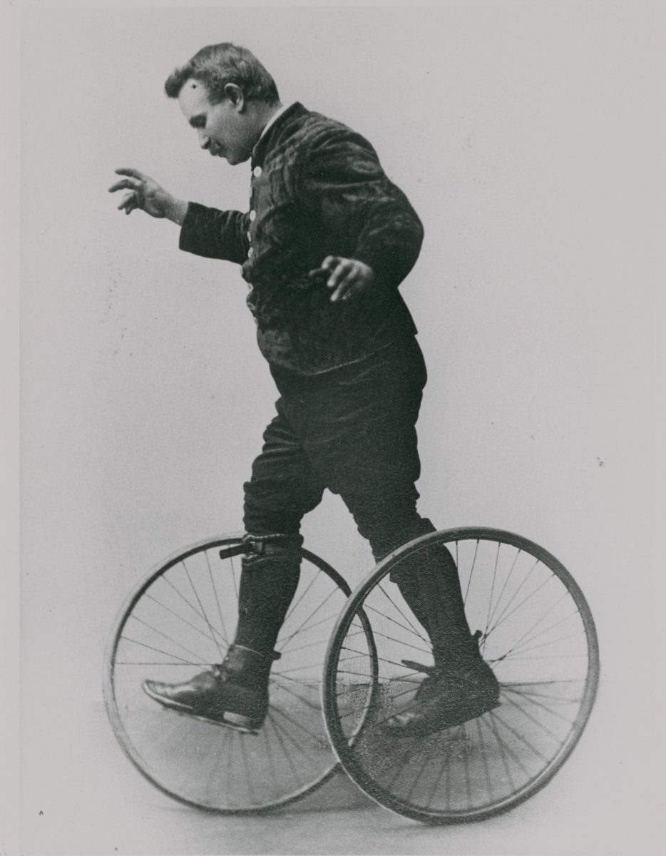 Here's hoping you had a 'wheely' good Easter Bank Holiday weekend. Meet William Salmon (1867-1930) – the trick cyclist from Rosegrove - a founder member of the Victoria Cycling Club. @HeritageFundUK #NationalLottery #HeritageFund @flarchives #KELP #KeepingEastLancsInThePicture