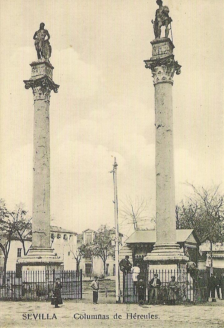 Columnas de la alameda de Hércules. Año ¿? (finales del siglo XIX).