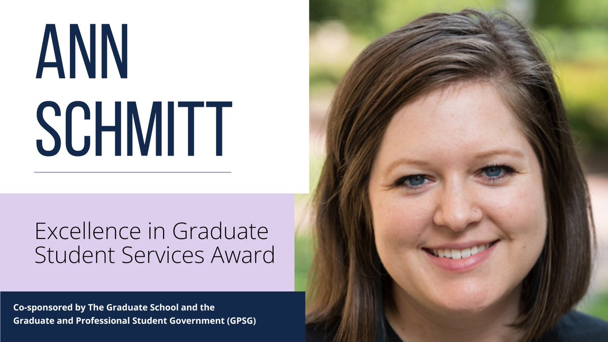 🎉 Join us in congratulating Graduate Program Coordinator Ann Schmitt who was awarded the 2024 Excellence in Graduate Student Services Award for her hard work in supporting graduate students' academic success and professional development! Learn more: go.unc.edu/AnnSchmitt.