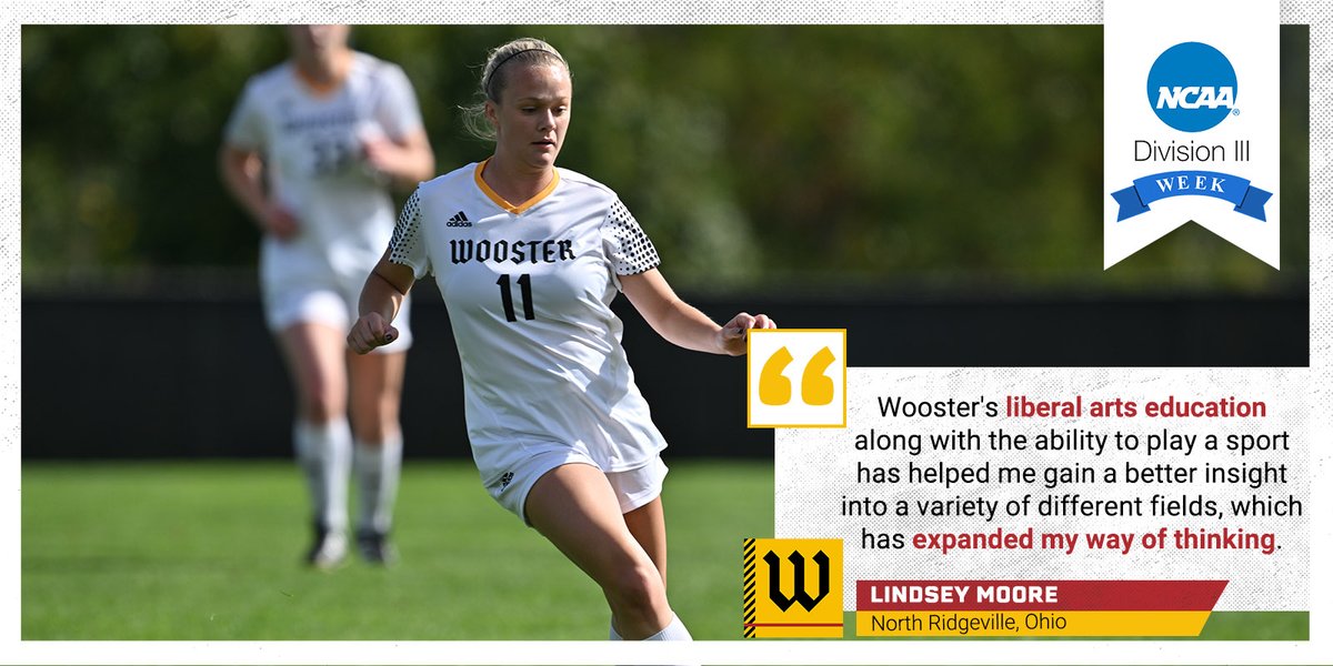 Lets get our final day of #D3Week started with Lindsey Moore of @CoWWSoccer! #ncaad3 #whyd3 #whywooster #goscots