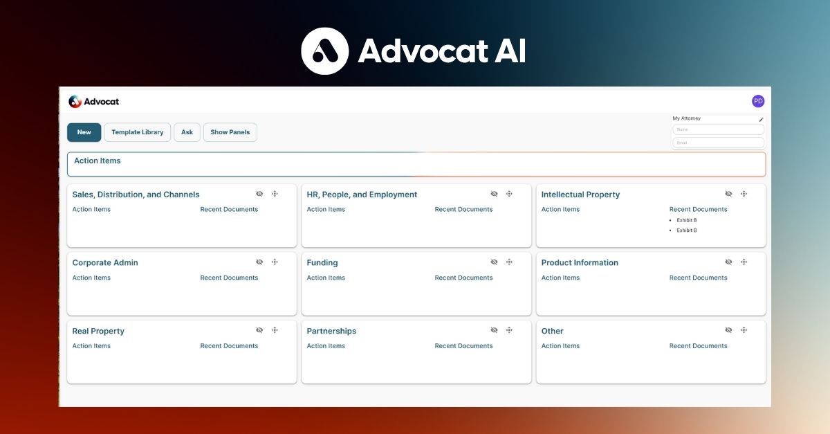 Happy Friday, founders!

💥 New dashboard just dropped:

Upload any legal document and let Advocat AI track action items automatically. Leave missed deadlines in the past with your own AI Legal Team.

See for yourself! pulse.ly/zxfjkwzcux

#FounderLife #LegalTech #AdvocatAI