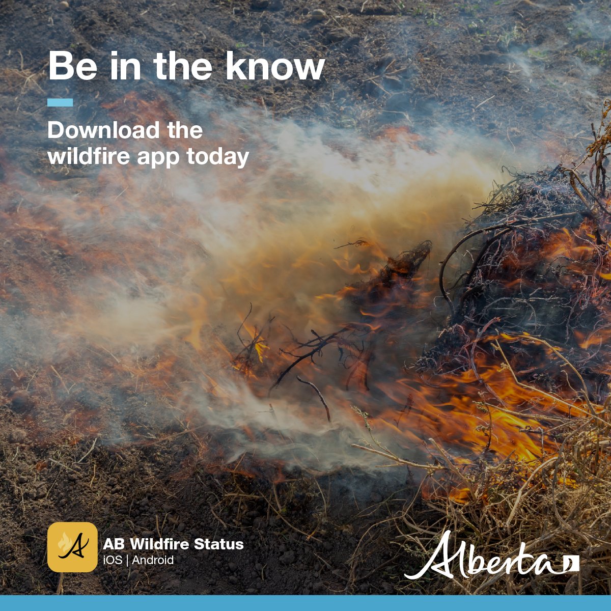 Wildfire season is here. Stay informed of wildfires near you, sign up for forest area updates and more by downloading the AB Wildfire Status app. Android play.google.com/store/apps/det…... Apple apps.apple.com/.../ab-wildfir…