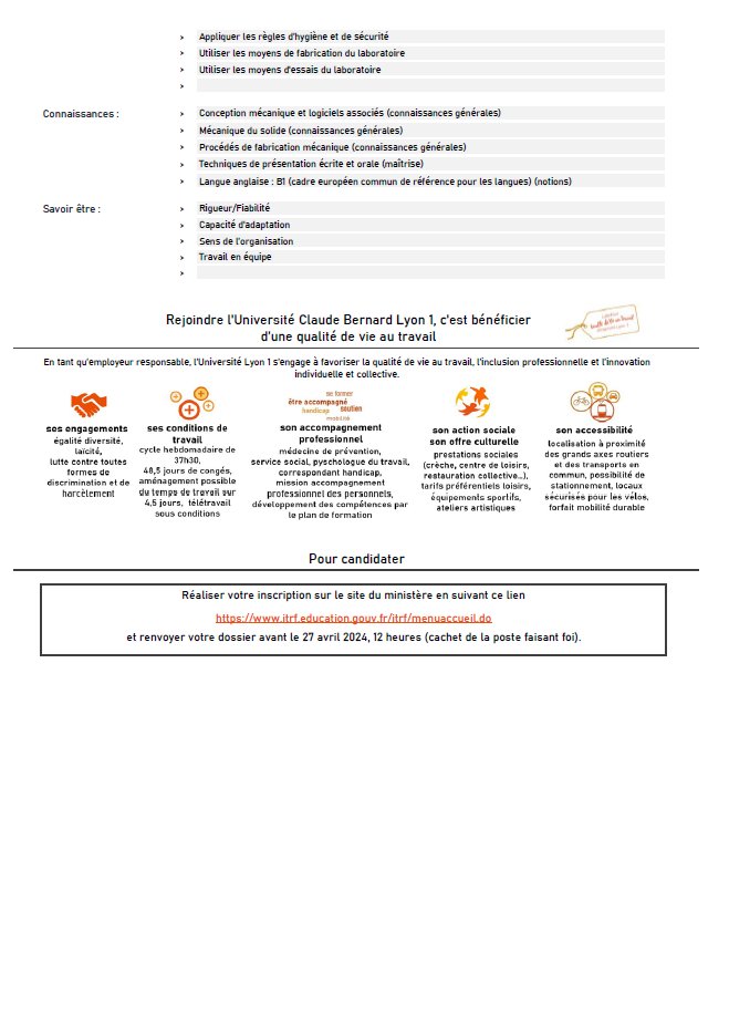 Le LBMC recrute un Assistant Ingénieur en études mécaniques (concours externe), candidature jusqu'au 27 avril à 12h.

La procédure de candidature est donnée sur concours.univ-lyon1.fr

Informations complémentaires 👇