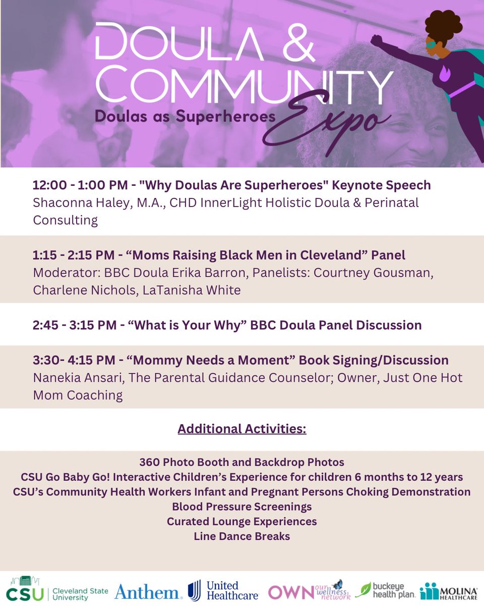 birthnbeautiful's tweet photo. What can you expect TOMORROW at our Doula & Community Expo? Check it out here! We look forward to seeing you there! ๐ https://t.co/7HmHGuvSTE