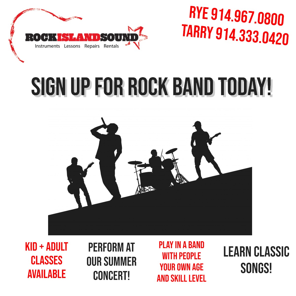 Sign up for rock band today, where you'll learn how to play all the classics with like minded individuals 😎🎤🎸🥁#musicschool #music #musiclessons #playaninstrument #musicinstructor #voicelessons #sing #learntosing #vocals #voice #rockcamp #guitars #local  #blues #lovemusic