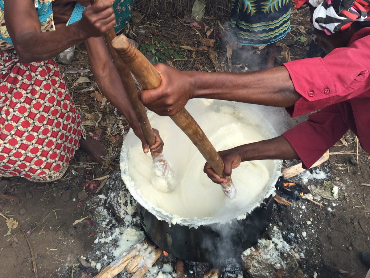 Peace Corps Volunteers immerse themselves in local traditions, including learning how to prepare and share nsima with their host communities, a beloved staple across African countries like Zambia and Malawi. 🍲 Here's the recipe: bit.ly/3lSqFQO #FoodFriday #PeaceCorps