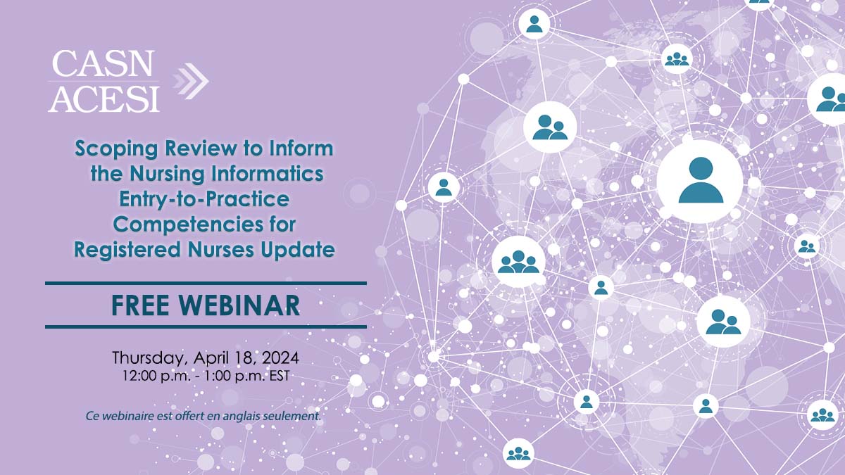 Last chance to register! Join the 2023-2024 Lunch & Learn free webinar “Scoping Review to inform the Nursing Informatics Entry-to-Practice Competencies for Registered Nurses update' on April 18. bit.ly/3T5fDrB