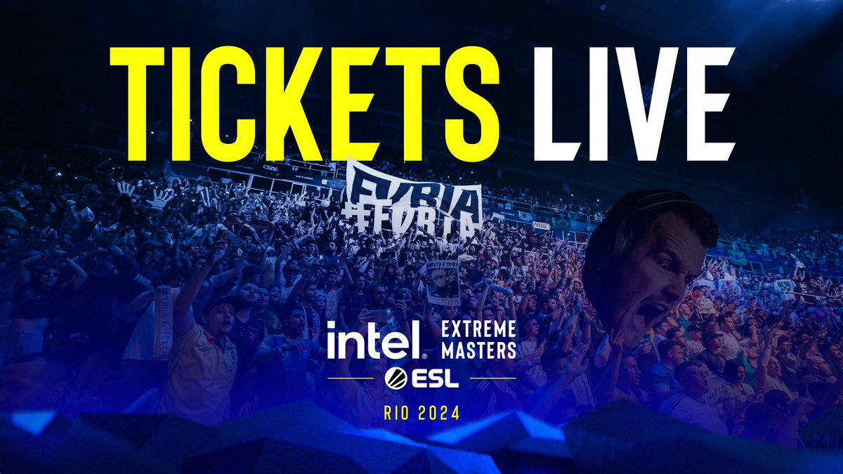 LETS GO RIO 🇧🇷 #IEM RIO 2024 TICKETS ARE NOW AVAILABLE FOR PURCHASE 🎟️ Grab them at the link below! 🔽 esl.gg/rio