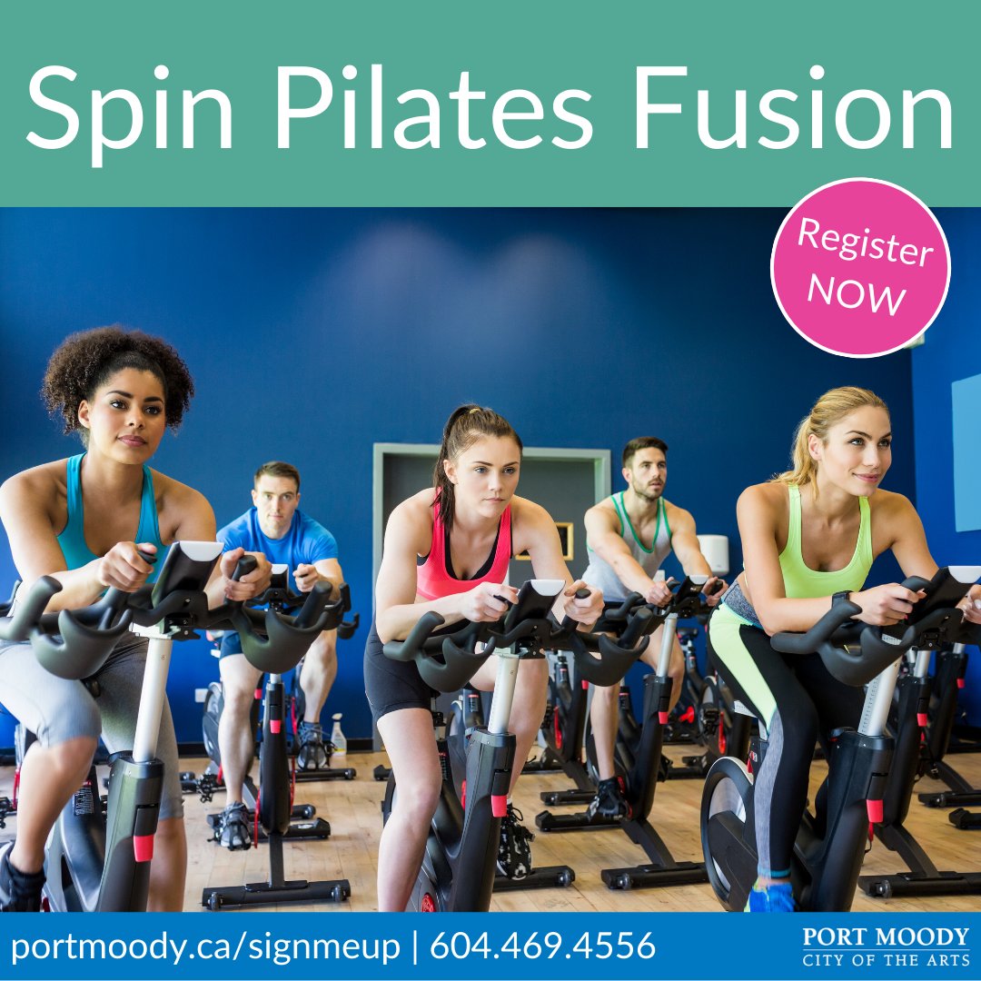 Introducing our new registered program - Spin & Pilates Fusion! Discover the ultimate blend of cardio and core strength every Friday at 1pm. Ignite your energy, sculpt your core, and experience a whole new level of fitness fusion! Register now bit.ly/3PppkyY