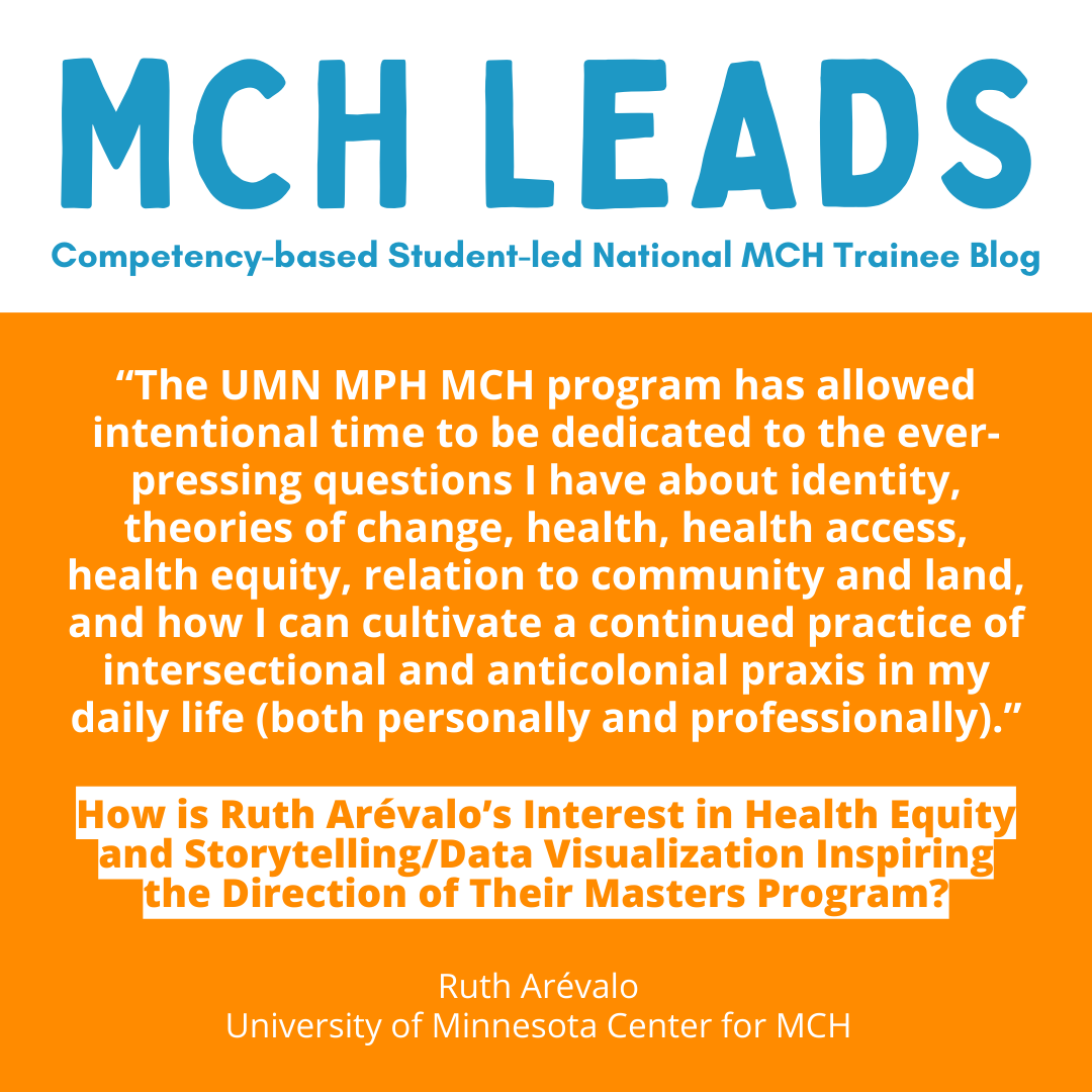Meet Ruth Arévalo, a current student at @PublicHealthUMN and the latest contributor to the #HealthEquityEdition of #MCHLeads, the National Maternal & Child Health Trainee Blog. Learn about Ruth’s work at z.umn.edu/mchleadsblog. @ualbany.