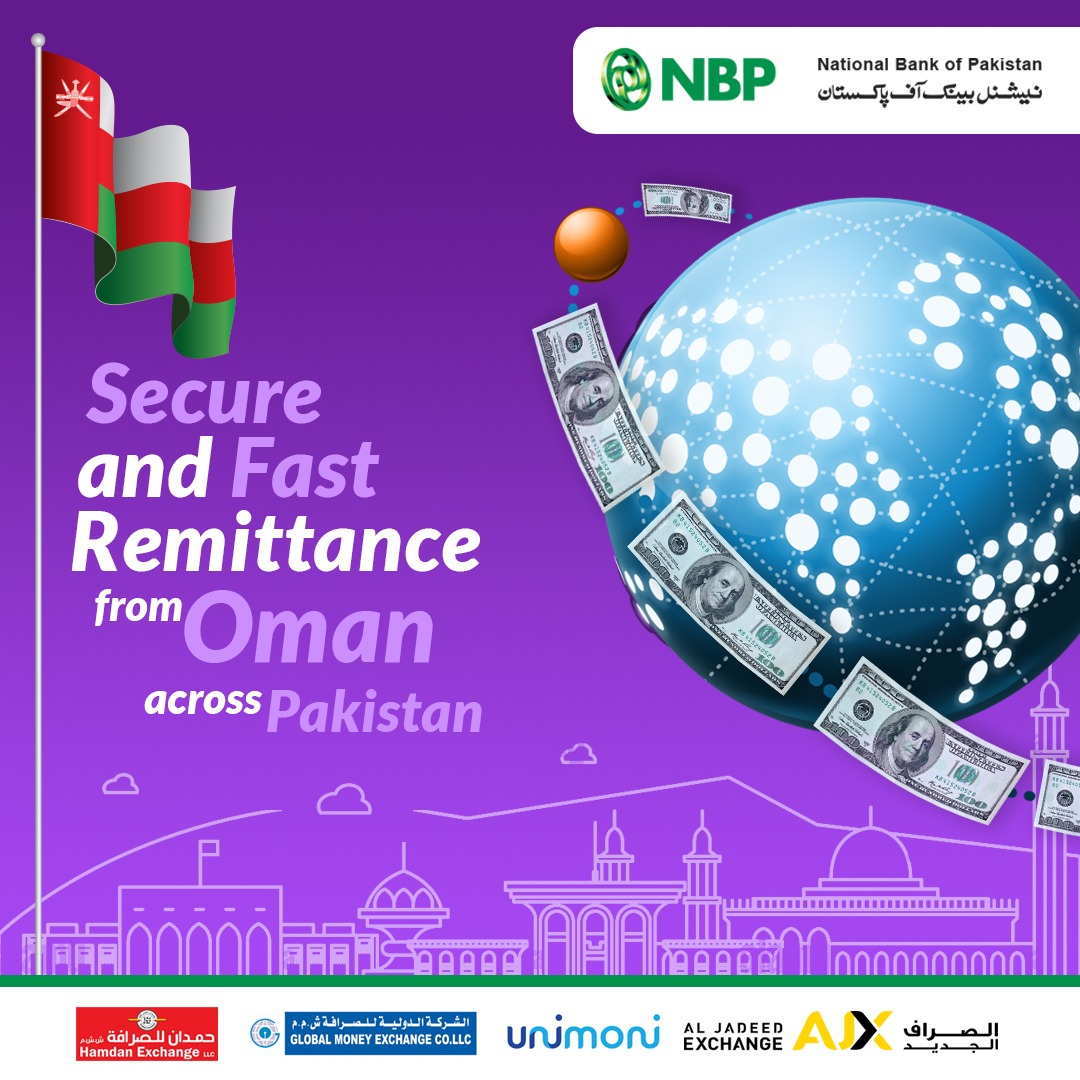 Remittance Made Easy! Secure and Swift money transfer from Oman to your loved ones with NBP's trusted remittance partners. For more details: nbp.com.pk/hrem/OurAllian… #NBP #NationalBankofPakistan #TheNationsBank #Remittances *Terms & Conditions Apply