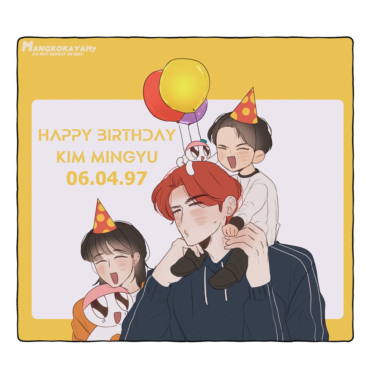 MangkokAyam7's tweet photo. HAPPY BIRTHDAY MINGOO🐶
#민규 Ft #쿱정 https://t.co/KMzgeJe6va