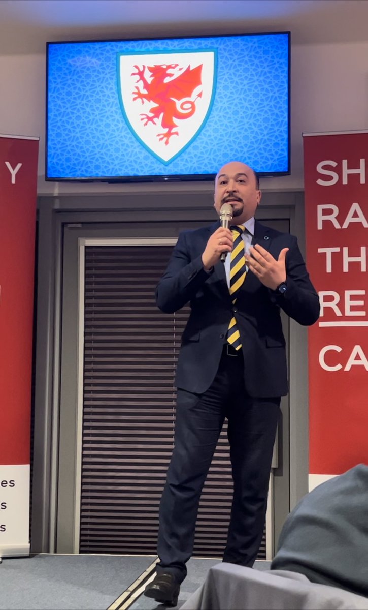 Honoured and thrilled to speak at the Annual Iftar @CardiffCityFC Stadium yesterday evening, alongside other emenint speakers including the First Minister of Wales @vaughangething. Thank you @Pymble1984 and @theredcardwales team for the excellent organisation. #Ramadan #Wales