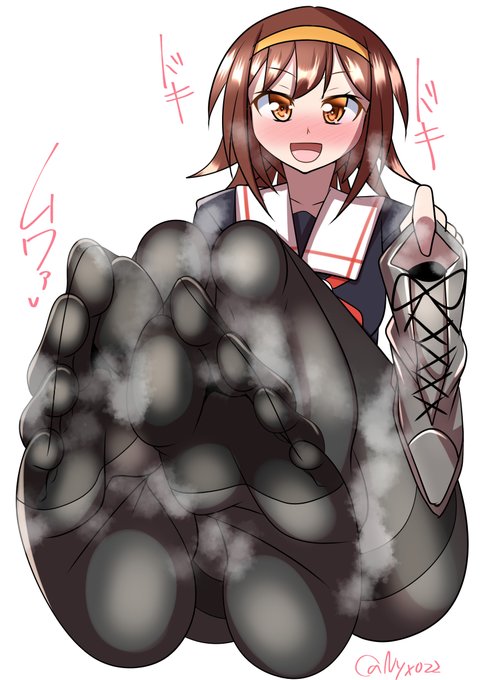 「足裏のニオイも、私がいっちばーん…!///」  
ムチムチ黒タイツ白露チャン(ˇωˇ)  
進水日おめでとう!(連続1491日目  
#艦これ版真剣お絵描き60分一本勝負_20240405 
#艦これ版深夜の真剣お絵描き60分一本勝負 
#めび環んどろ #10000日チャレンジ 