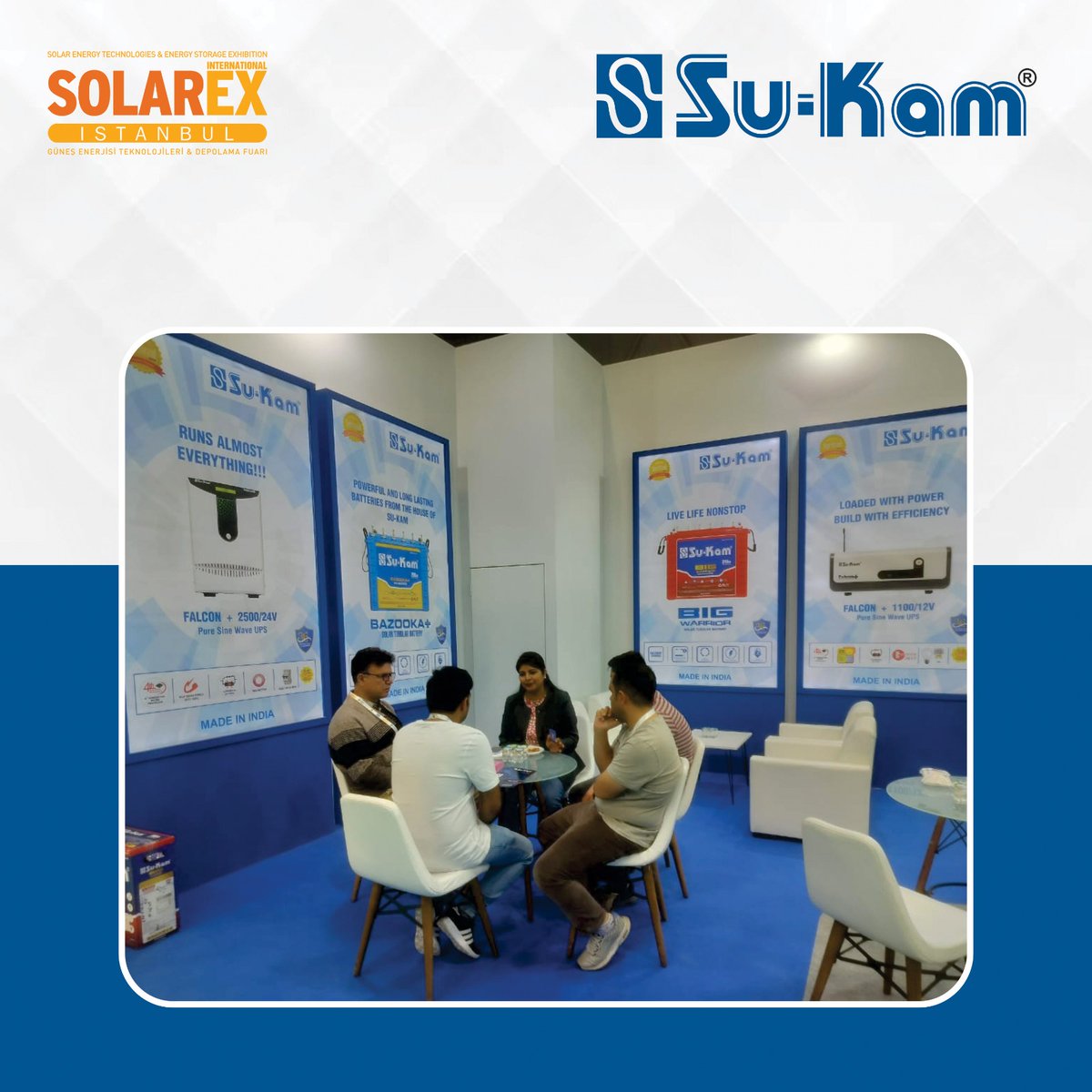 sukamofficial's tweet photo. "Day 2 at Solarex Istanbul: Illuminating pathways to a greener future, one panel at a time! 🌍💡 #RenewableEnergy #SustainabilityJourney"
.
#Sukam #solarex2024 #solarexistanbul #istanbul #istanbulturkey
#sukambatteries #sukaminverters #sukamsolar https://t.co/deqSo5pZ7B