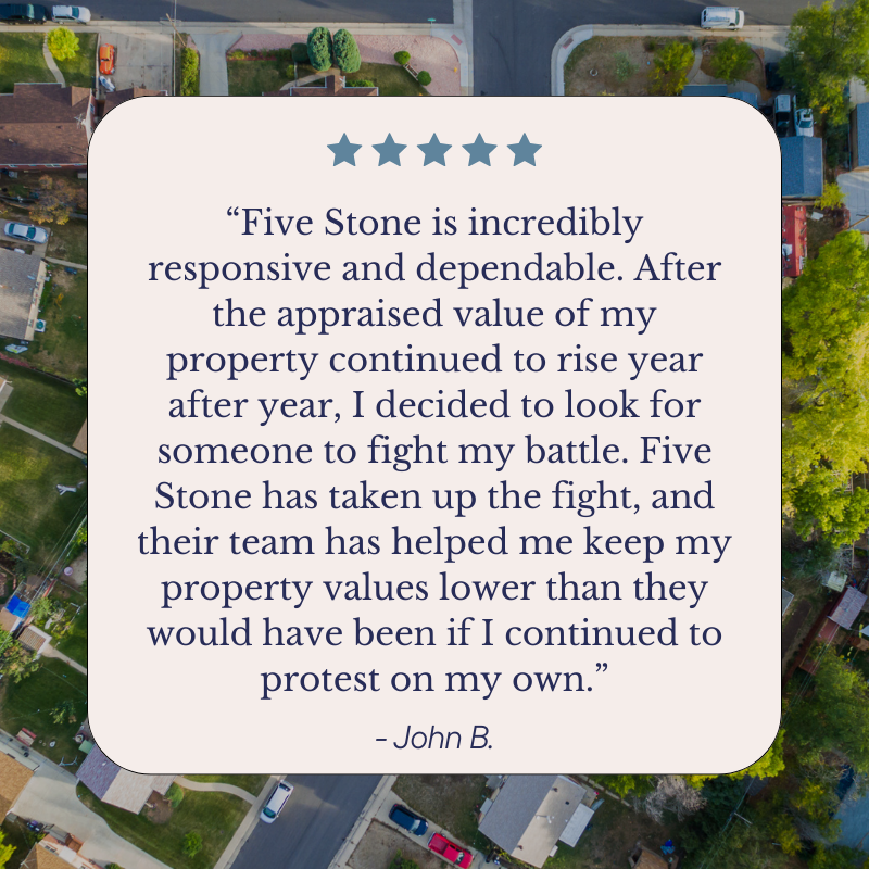 FiveStoneTax's tweet photo. You work hard for your money and it’s not fair to be overtaxed. Five Stone produces industry-leading results while providing an amazing client experience. Our clients have saved over $130 million in taxes. Register your property today at https://t.co/B6MdGrrGHH https://t.co/2Geyb9ytQV