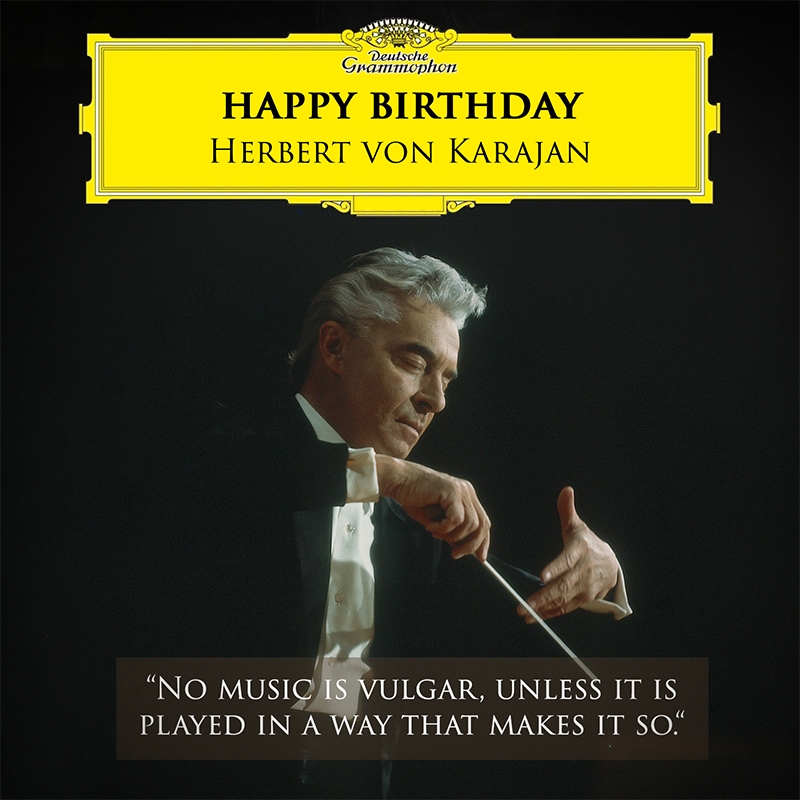 Karajan influenced fellow musicians and public taste for generations through his live appearances and recordings with many of the world's greatest orchestras and opera companies. Celebrate him today with this recording of Beethoven's Eroica. 🎧 → DG.lnk.to/Eroica