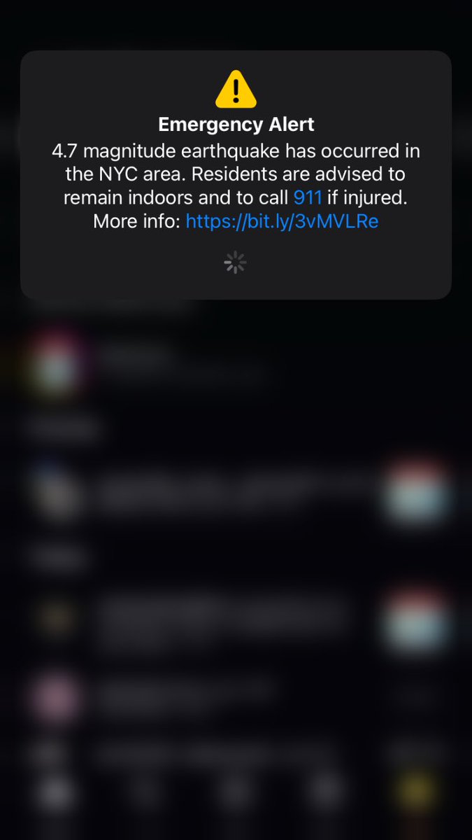 Just got an alert #earthquake