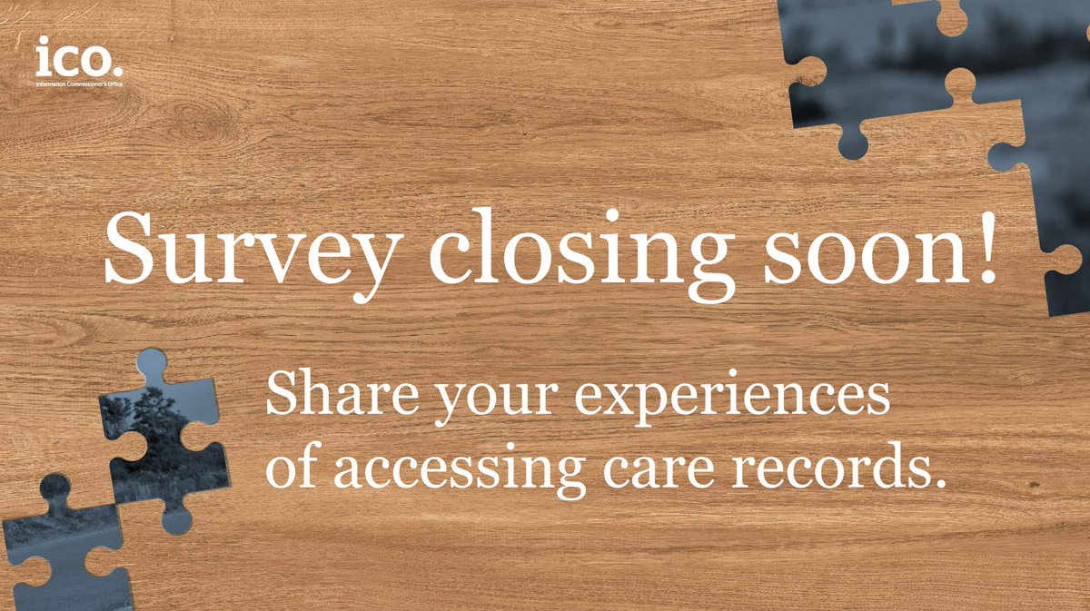 Thank you to everyone who has shared their experiences about accessing care records. This topic can be overwhelming and we appreciate all the responses. If you have something to add, please take 10-20 minutes to complete our anonymous survey: smartsurvey.co.uk/s/icocareexpri…