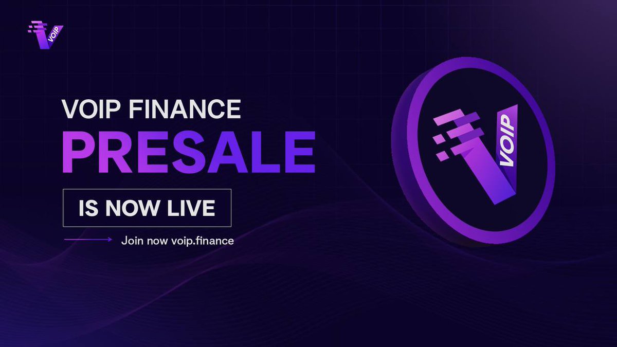 tulioorocha_'s tweet image. 🚀Exciting news! The $VOIP  token Pre-sale is live, shaping the future of telecommunications. 📱💼

🌟 Dive into VoIP&apos;s blockchain future with us! Our pre-sale offers more than just an investment; it&apos;s a chance to join a revolution. With 1B tokens

🌐 Web: voip.finance…