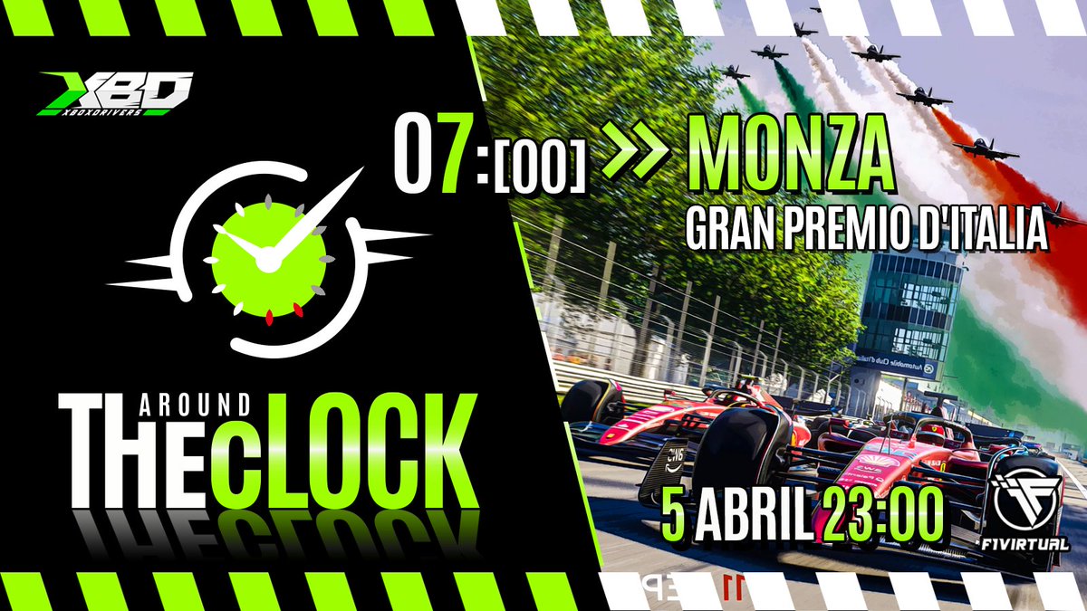 Notte di Gara!, settima tappa del campionato #aroundTHECLOCK diretta alle 23:00h su
<a href="/formula1virtual/">Formula 1 Virtual</a>, Buona fortuna piloti! 🍀