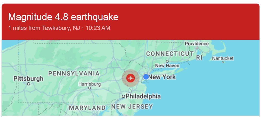Now I can add "Earthquake" to my list of unbelievable NYC experiences during my life.   

Seriously, that was loud &amp; my old tenant building was really shaking. Though it was coming down for a moment. #earthquake #NYCEarthquake