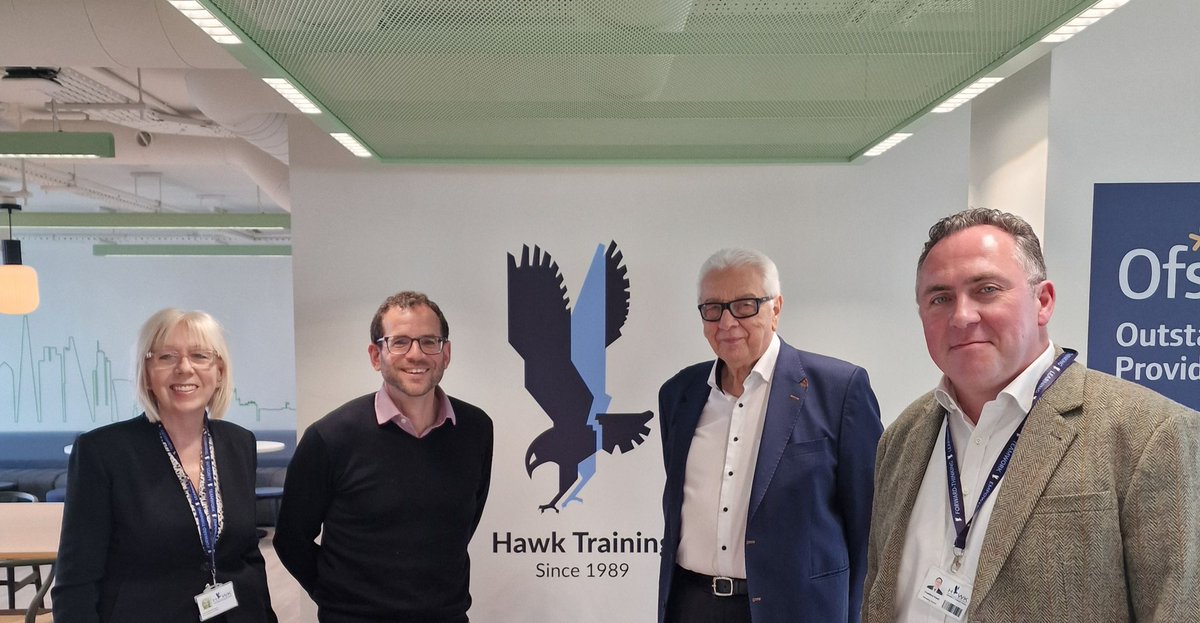 It was great to welcome @AELPUK CEO @Benrrowland to Hawk HQ this week and talk all things skills, apprenticeships and employment! We're really looking forward to working together to help further the skills agenda as part of the independent learning provider sector.