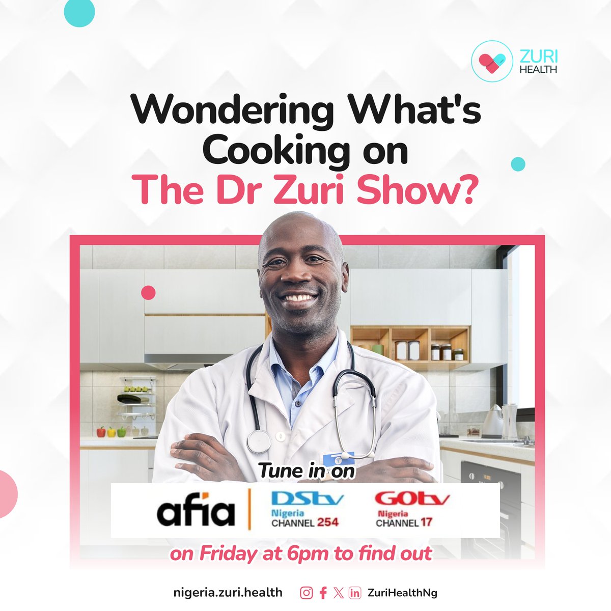Don't miss today's episode🔥 @AfiaTvOfficial is the channel to watch because it takes care of your health issues. #zurihealth #malaria #health #nigeria #drzuri #zurihealthnigeria #healthtech