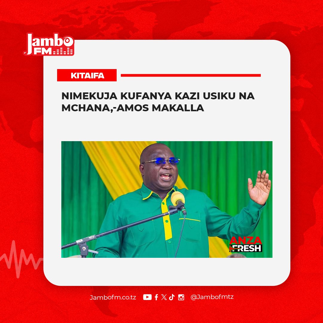 Katibu wa NEC, Itikadi na Uenezi, Amos Makalla amesema amerudi nyumbani kwani Chama Cha Mapinduzi (CCM) ni nyumbani kwake na hivyo amekuja kufanya kazi usiku na mchana ili kuhakikisha chama tawala kinaendelea kupiga hatua kuanzia pale walipoishia wenzake.