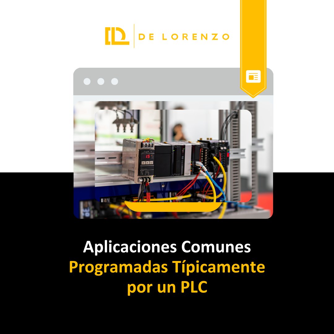 delorenzoglobal's tweet image. ¡Descubre el potencial de la programación PLC! Conoce las aplicaciones más comunes y cómo están transformando las industrias. 
Descúbrelo ahora: bit.ly/49S6jxw 
•
#DeLorenzo #ProgramaciónPLC #Automatización #DeLorenzoGlobal