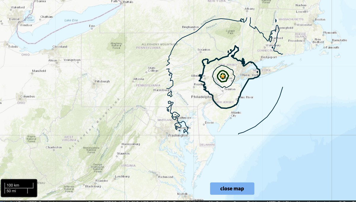 NJ, NY, PA were rocked by a 5.5 Magnitude Earthquake today Friday, April 5, 2024 @ 10:23 AM EDT. The Epicenter was @ Whitehouse, NJ
earthquake.usgs.gov/earthquakes/ev…
#Earthquake #Seismology #PlateTectonics