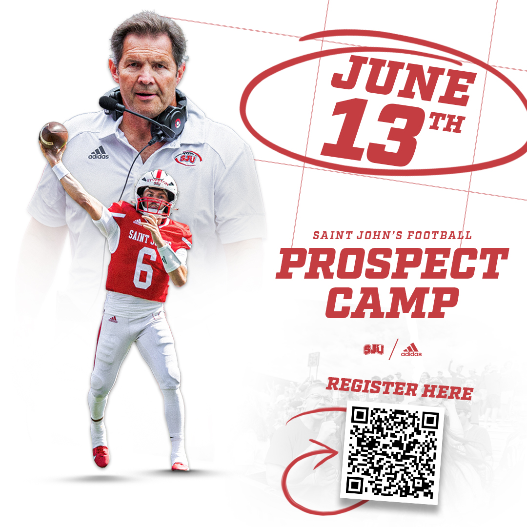 Camp Season‼️ 
Come compete at SJU
Click the link below to sign up. Can’t wait to see you in Collegeville!

football.sjujohnniescamps.com/prospect-camp.…