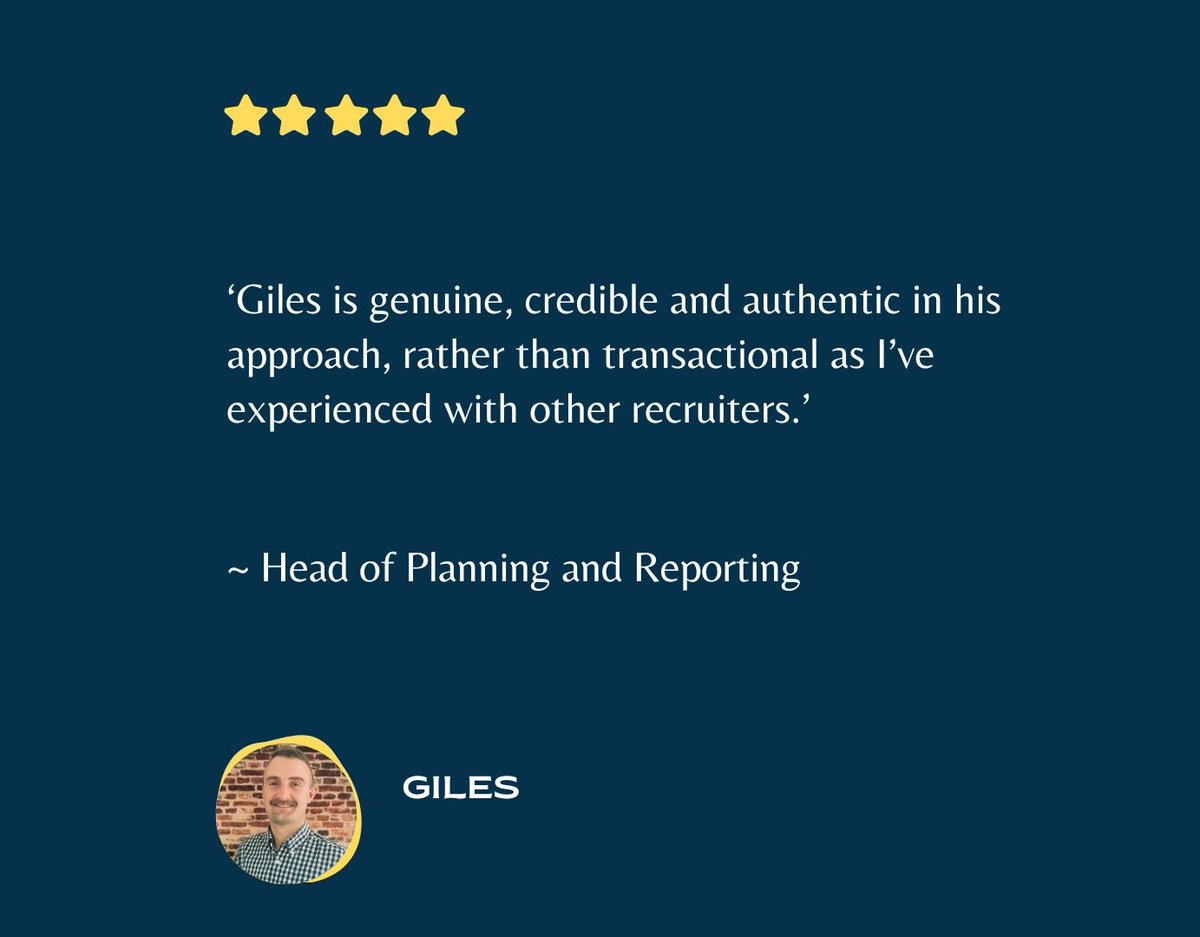 Congratulations to Giles for his outstanding commitment to and for clients 🌟

Thank you so much for your hard work, we look forward to your next great achievement! 👏

#review #accounting #recruitergoals #recruitmentconsultants #clients #5starreviews #congratulations