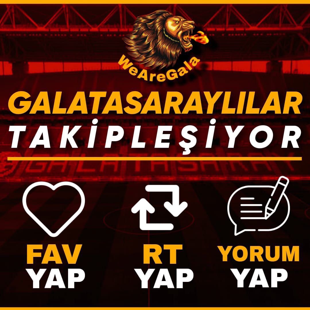 WeAreGala FF Listesi~2 @muhsinkarahan44 @khalatasaray @_kaptanando @cimbom_neferi46 @paxtrzy @yunus_pecenek2 @Denizcardi__ 💛♥️ #GslilerTakipleşiyor #WeAreGala @wearegal