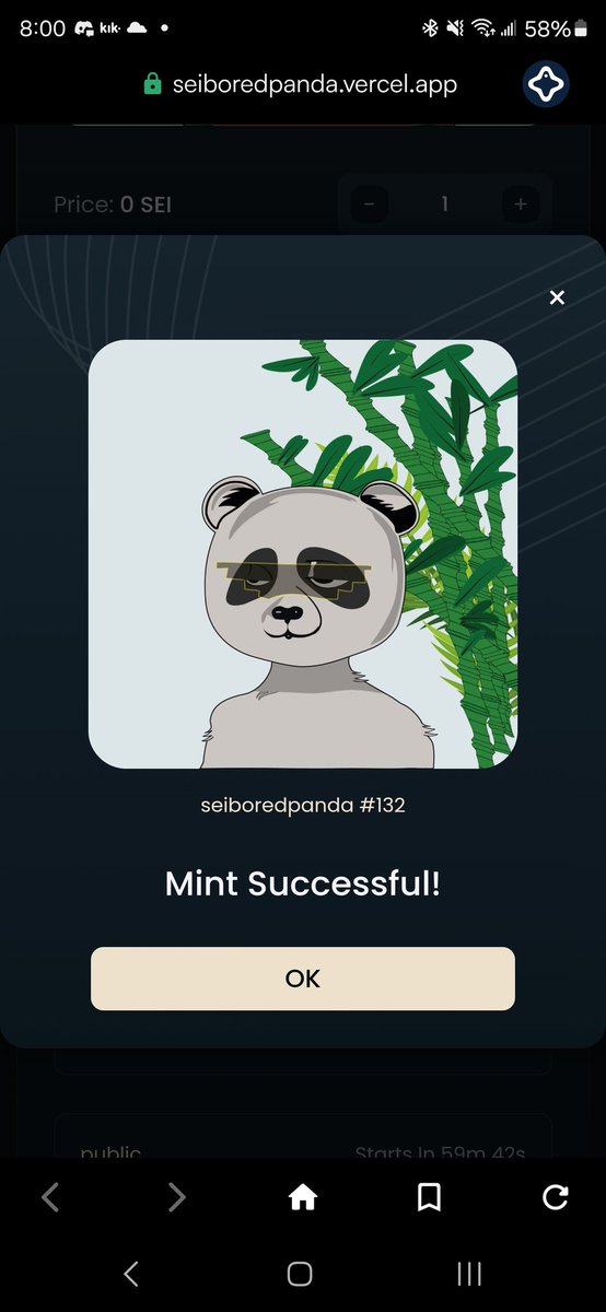 WiKeDCLoWN's tweet photo. @seiboredpanda first OG mint! Thank you! Hyped! https://t.co/sy50GIBdnE