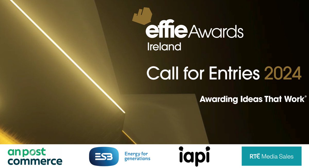 We are proud to be a key sponsor of Effie Awards Ireland 2024, run by the Institute of Advertising Practitioners in Ireland (IAPI).   To enter or to learn more, visit effie.org/Ireland/