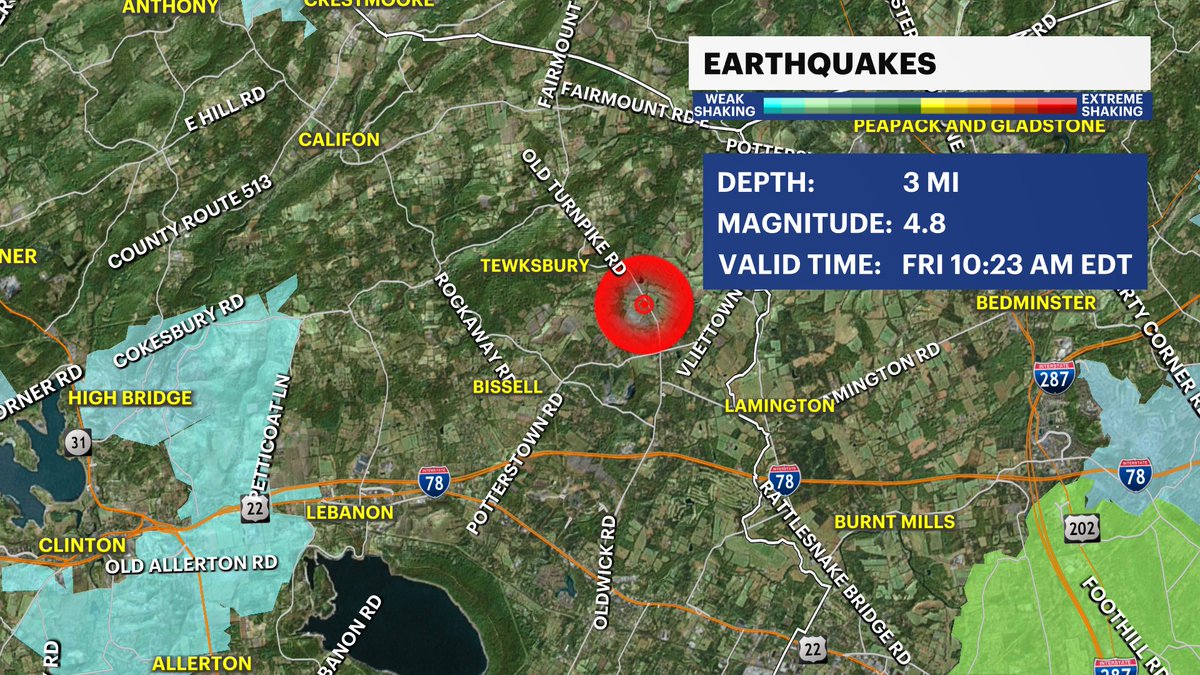 LIVE coverage on @News12CT on the 4.8M earthquake. Tune in for the latest! #earthquake