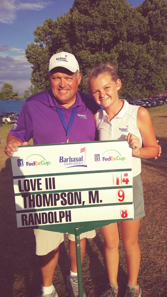 @LGonTV @buzzbaker Nearly 6 years ago she was the standard bearer in my group at the first Barbasol Championship at Keene Trace. Today playing on the hallowed grounds at Augusta National. Dreams come true!