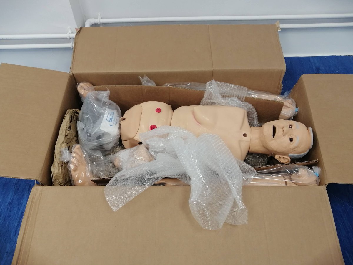 Matt_SimTech's tweet image. Today we took delivery of some new technical toys for our simulated ward, our Geri Manikin is now ready and waiting, and the Axis PTZ is looking forward to being initiated #simulationtechnology @Gary_Francis_79 @AECCUniversityC @nadaf_claire