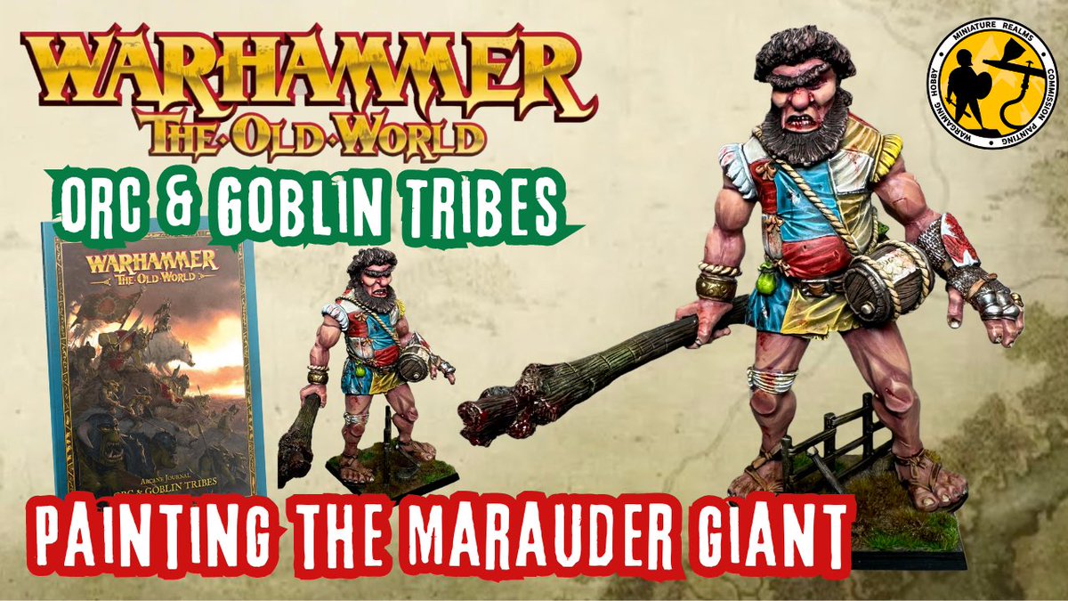 With Warhammer: The Old World Orc & Goblin Tribes releasing this weekend it’s time to bring out the big boy, the classic Marauder Giant. youtu.be/bGPs3P1Qs30 #warhammer #warhammertheoldworld #warhammercommunity #orcsandgoblins #orcandgoblintribes #maraudergiant #oldhammer