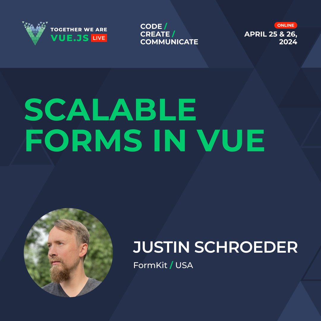 VueJSLive's tweet photo. 📈Discover with @jpschroeder the art of creating scalable forms in Vue using FormKit.

This talk🎯by its creator delves into strategies for decomposing forms into smaller, composable components, simplifying dev &amp; enhancing team efficiency: https://t.co/BfAcQi3piU https://t.co/iAvKaZ1NR7