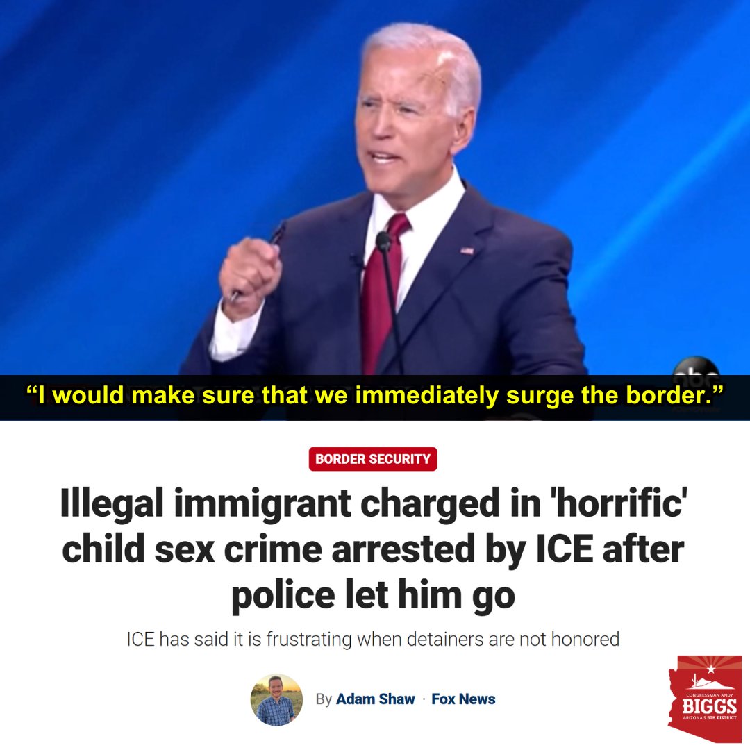 Today is day 1,171 of Biden's presidency and our southern border remains wide open. Our open border encourages the world's worst to invade our nation. Read more here: 📌tinyurl.com/5fdh8wwb