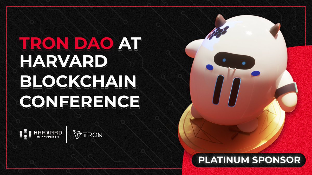 Are you going to the Harvard Blockchain Conference hosted by @HBSCryptoClub? #TRON is thrilled to join as Platinum sponsors at #HBC2024 and will be hosting a #TRONBuilderTour event ⬇️ lu.ma/TBTHarvard
